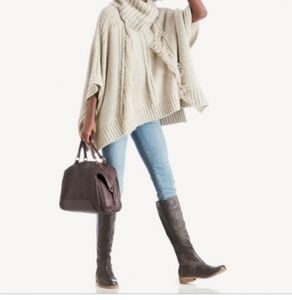 Sole Society Hawn brown 100% leather boots sz 9